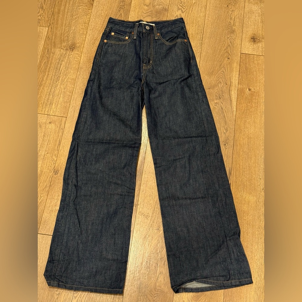 Levi's Dark Indigo Wide Leg Jeans